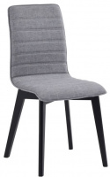 Chaise \'Gracy\' - Gris clair/Noir
