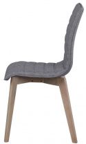 Chaise \'Gracy\' - Gris clair/Blanc pigmenté