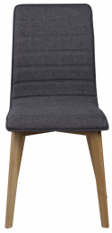 Chaise \'Gracy\' - Gris foncé/Chêne