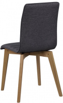 Chaise \'Gracy\' - Gris foncé/Chêne