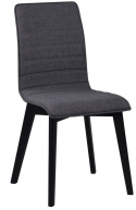 Chaise \'Gracy\' - Gris foncé/Noir