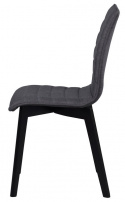 Chaise \'Gracy\' - Gris foncé/Noir