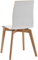 Chaise \'Gracy\' - Blanc/Chêne