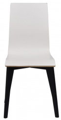 Chaise \'Gracy\' - Blanc/Noir