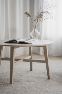 Table basse \'Filippa\' Ronde 90cm - Chêne blanchi