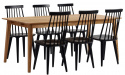 Table à manger \'Filippa\' 180x90cm - Chêne
