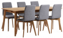 Table à manger \'Filippa\' 180x90cm - Chêne