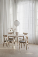 Table à manger \'Filippa\' Ronde 120cm - Blanchi