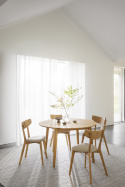 Table à manger \'Filippa\' Ronde 120cm - Naturel