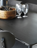 Table à manger \'Yumi\' 190x90cm - Noir