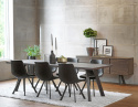 Table à manger \'Fred\' - Brun/Noir 240x100cm