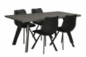 Table à manger \'Fred\' 170x95cm - Brun/Noir