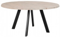 Table à manger \'Fred\' Ronde 160cm - Chêne blanchi