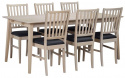 Table à manger \'Filippa\' 170x105cm - Chêne/Chêne blanchi