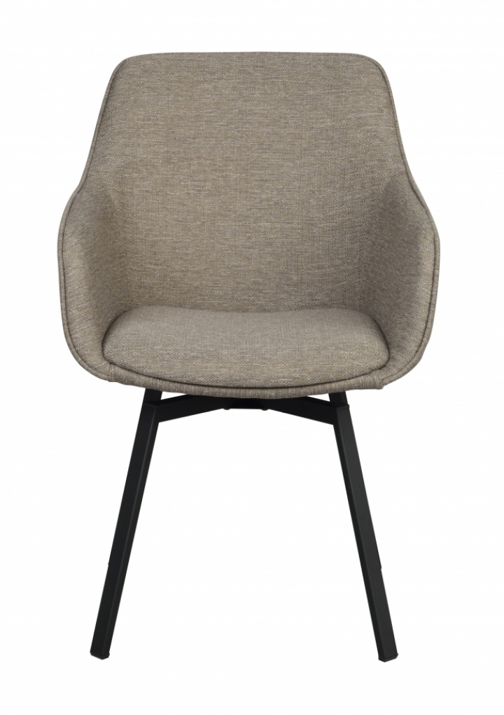 Fauteuil \'Alison\' - Beige foncé/noir dans le groupe Meubles / Meubles d\'assise / Chaises chez Reforma (117883)