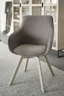 Fauteuil \'Alison\' - Pigmenté blanc