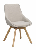 Chaise \'Alison\' - Beige/Chêne