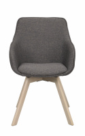 Fauteuil \'Alison\' - Gris/blanc pigmenté