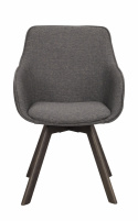 Fauteuil \'Alison\' - Gris/marron