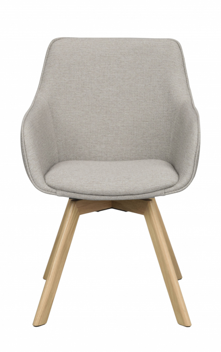 Fauteuil \'Alison\' - Beige/chêne dans le groupe Meubles / Meubles d\'assise / Chaises chez Reforma (118084)