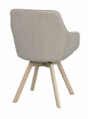 Fauteuil \'Alison\' - Beige/blanc pigmenté
