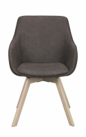 Fauteuil \'Alison\' - Mörrå/blanc pigmenté