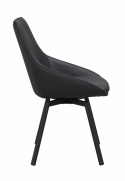 Chaise \'Alison\' Cuir - Noir