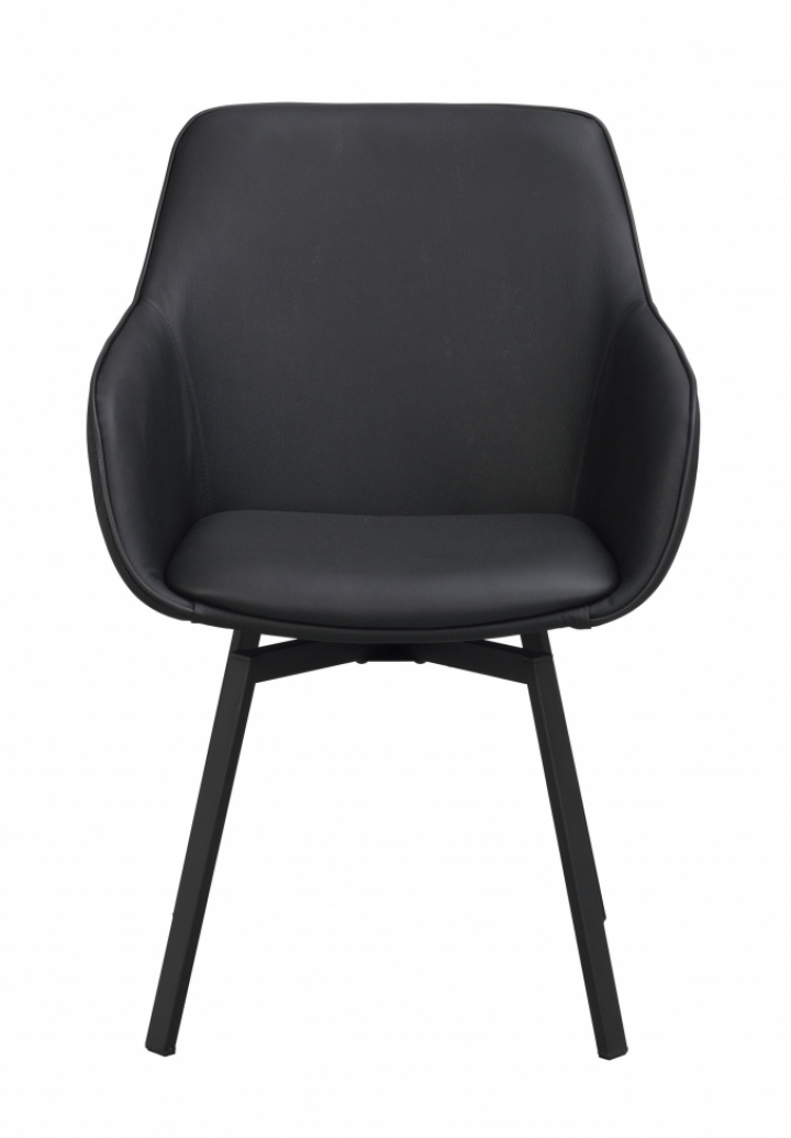 Fauteuil \'Alison\' Cuir - Noir dans le groupe Meubles / Meubles d\'assise / Chaises chez Reforma (118143)