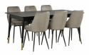 Table à manger \'Fenwood\' - Noir 180x90cm