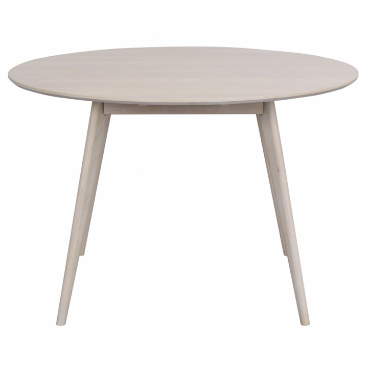 Table à manger \'Yumi\' Ronde 115cm - Blanchi dans le groupe Meubles / Tables / Tables rondes chez Reforma (119223)