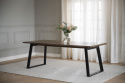Table à manger \'Melville\' 210x95cm - Brun/Noir