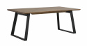 Table à manger \'Melville\' 210x95cm - Brun/Noir