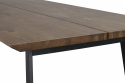 Table à manger \'Melville\' 210x95cm - Brun/Noir
