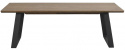 Table basse \'Melville\' 140x65cm - Brun/Noir