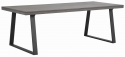 Table à manger \'Brooklyn\' 220x95cm - Brun foncé/Pieds en U