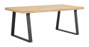 Table à manger \'Brooklyn\' 170x95cm - Naturel/Noir