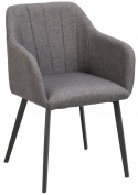 Fauteuil \'Bolton\' - Gris/Noir