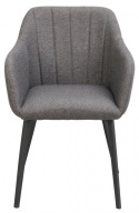 Fauteuil \'Bolton\' - Gris/Noir