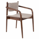 Chaise \'Torrance\' Accoudoir - Beige/Brun