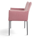 Fauteuil \'Dion\' - Velours/Rose