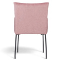 Fauteuil \'Dion\' - Velours/Rose