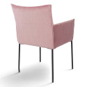 Fauteuil \'Dion\' - Velours/Rose