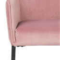 Fauteuil \'Dion\' - Velours/Rose
