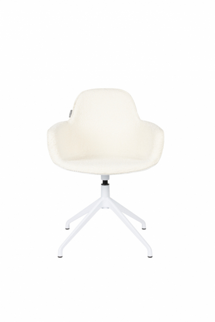 Chaise \'Albert\' pivotante - Blanc dans le groupe Meubles / Meubles d\'assise / Chaises chez Reforma (1200232)