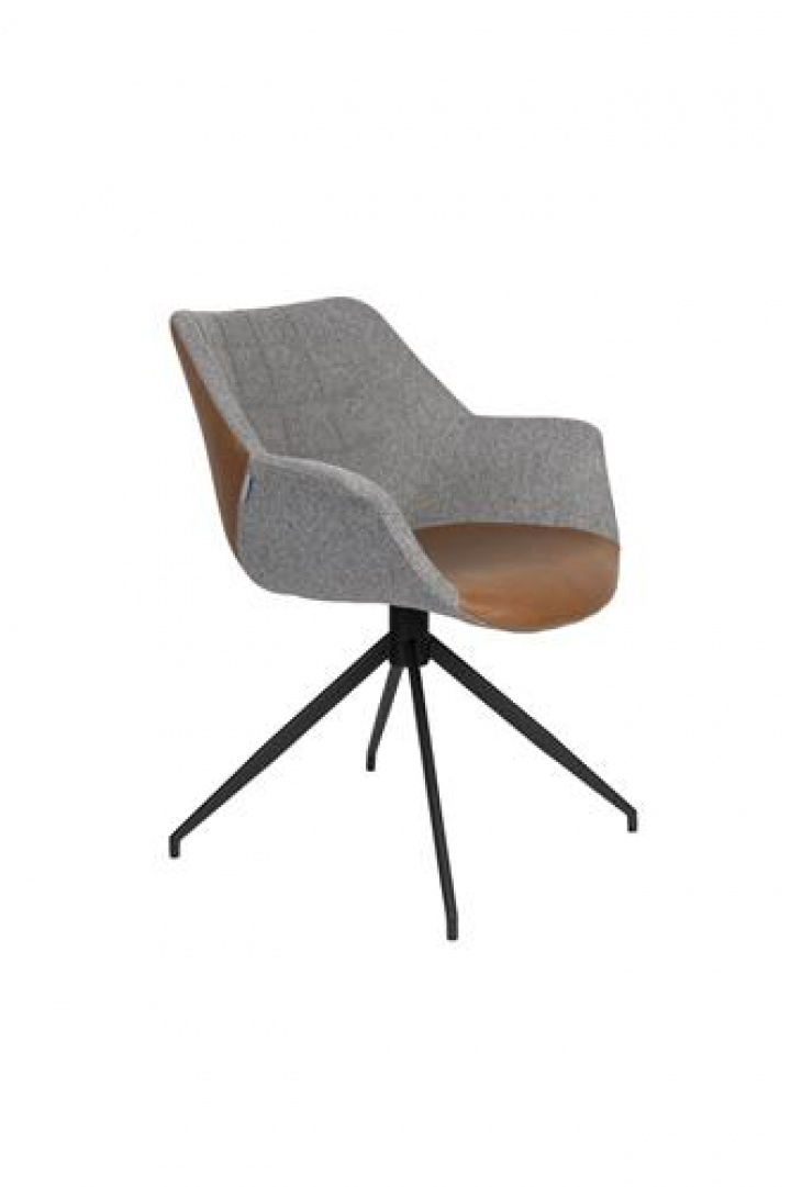 Chaise \'Doulton\' pivotante - Marron dans le groupe Meubles / Meubles d\'assise / Chaises chez Reforma (1200243)