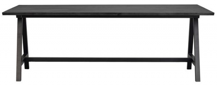 Table à manger \'Carradale\' 220x100cm - Noir/A-pied dans le groupe Meubles / Tables / Table à manger chez Reforma (120327)