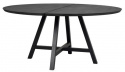 Table à manger \'Carradale\' Ronde 150cm - Noir/X-pied