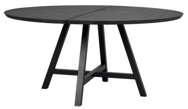 Table à manger \'Carradale\' Ronde 150cm - Noir/X-pied dans le groupe Meubles / Tables / Tables rondes chez Reforma (120329)