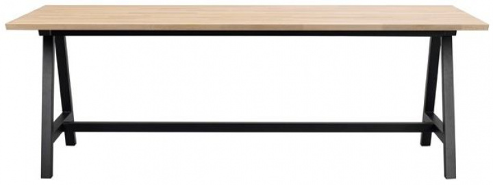 Table à manger \'Carradale\' 220x100cm - Blanc pigmenté/A-pied dans le groupe Meubles / Tables / Table à manger chez Reforma (120340)