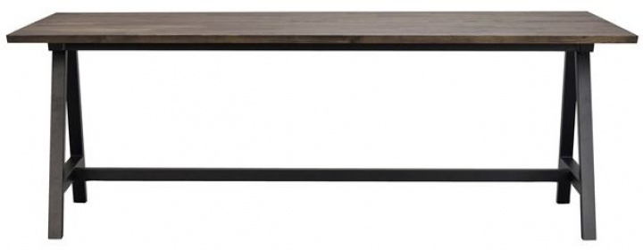 Table à manger \'Carradale\' 220x100cm - Marron/A-pied dans le groupe Meubles / Tables / Table à manger chez Reforma (120341)